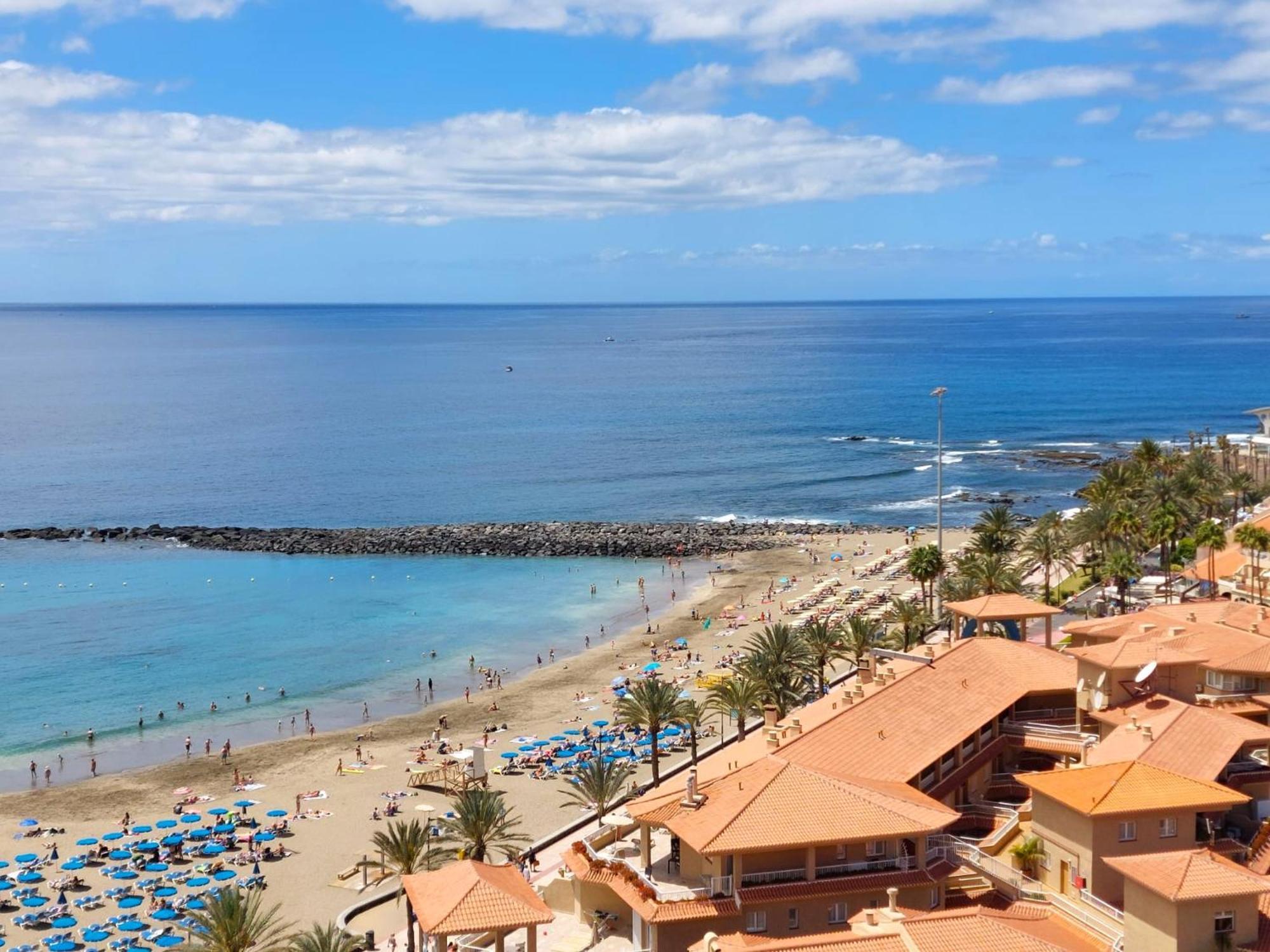 Frontal Ocean View Torres Del Sol Apartment Лос Кристианос Екстериор снимка