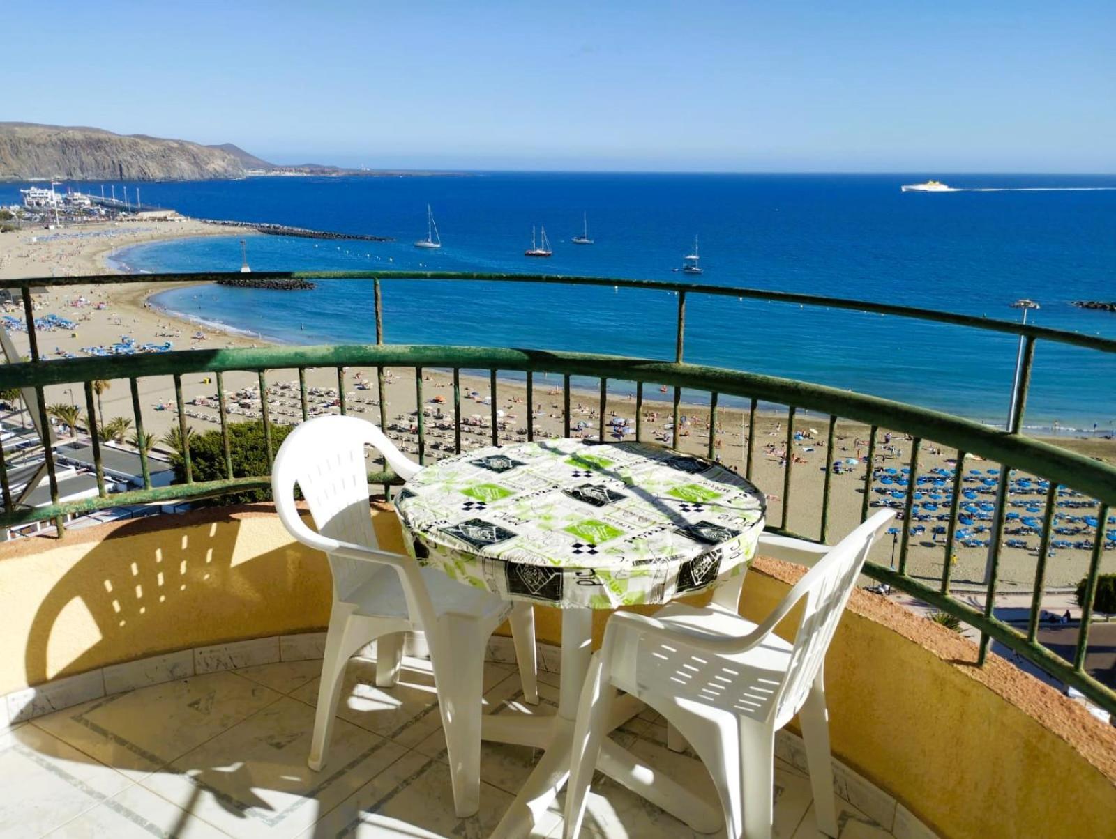 Frontal Ocean View Torres Del Sol Apartment Лос Кристианос Екстериор снимка